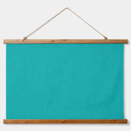 Calm & simple  Turquoise textured background  Wandteppich Mit Holzrahmen