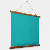 Calm & simple  Turquoise textured background  Wandteppich Mit Holzrahmen (Gewinkelt)