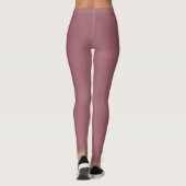 Calm & simple visual mauve textured background  leggings (Rückseite)
