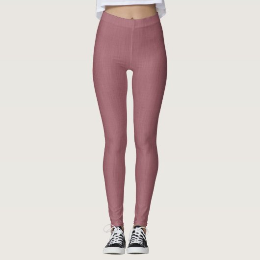 Calm & simple visual mauve textured background  leggings (Vorderseite)