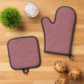Calm & simple visual mauve textured background  ofenhandschuh & Topflappen-Set (Oben Unten)