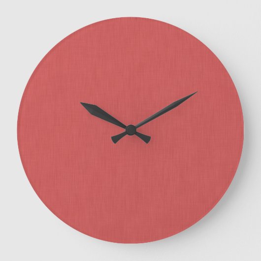Calm & simple visual red textured background  große wanduhr (Vorderseite)