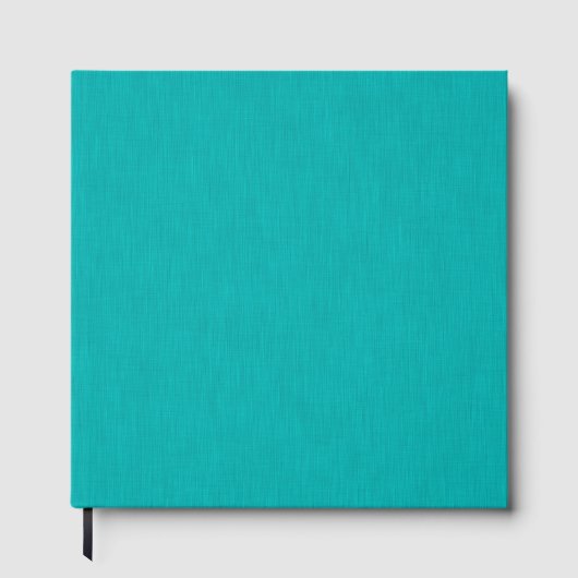 Calm & simple visual teal textured background  gästebuch (Vorderseite)