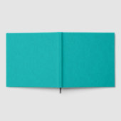 Calm & simple visual teal textured background  gästebuch (Voll)