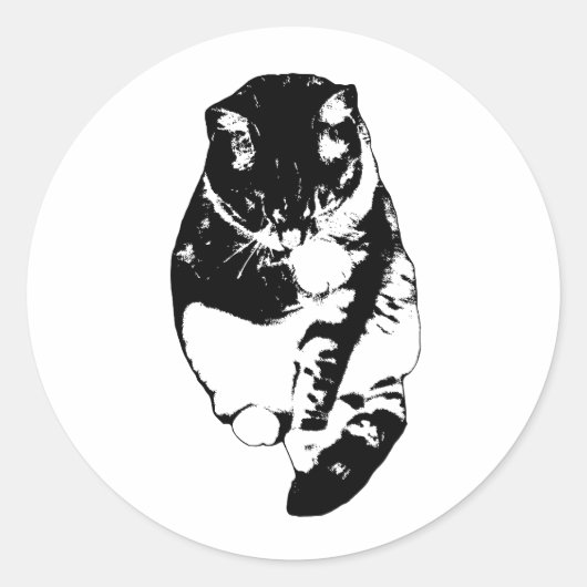 Calm Snow Shimmer Runder Aufkleber (Vorderseite)