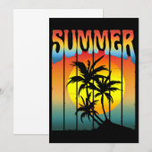 CALM SOMMER SUNSET EINLADUNG (Vorne/Hinten)