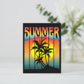 CALM SOMMER SUNSET POSTKARTE (Stehend Vorderseite)