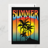 CALM SOMMER SUNSET POSTKARTE (Vorne/Hinten)