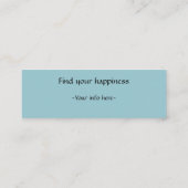 Calm stausty blue Tarot space star Business Card Mini Visitenkarte (Rückseite)