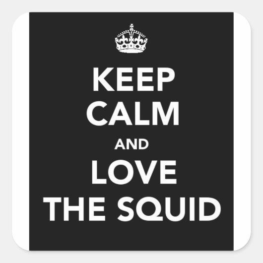 CALM STICKER behalten - SCHWARZ (Vorderseite)