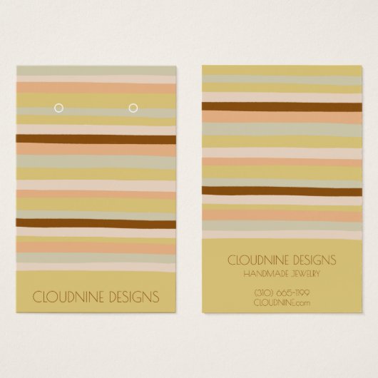 Calm Stripes Earring Necklace Juwelier Display Car (Vorne & Hinten)