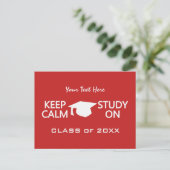 Calm & Study behalten auf benutzerdefinierten Post Postkarte (Stehend Vorderseite)