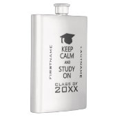 Calm & Study behalten auf dem "Custom Flask" Flachmann (Rechts)