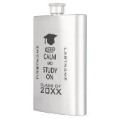 Calm & Study behalten auf dem "Custom Flask" Flachmann (Links)