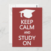 Calm & Study behalten auf der Postkarte (Vorne/Hinten)