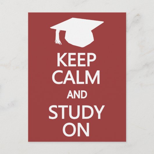 Calm & Study behalten auf der Postkarte (Vorderseite)