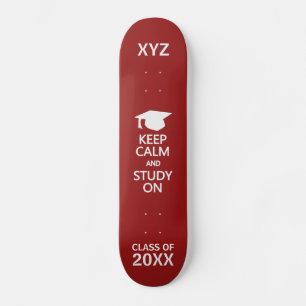 Calm & Study behalten auf individuellen Skateboard