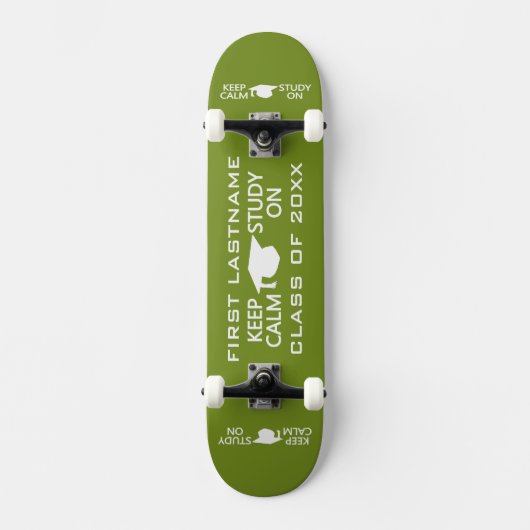 Calm & Study behalten auf individuellen Skateboard (Vorderseite)