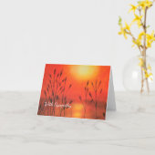 Calm Sunset Sympathy Card Karte (Gelbe Blume)