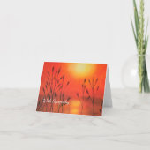 Calm Sunset Sympathy Card Karte (Vorderseite)