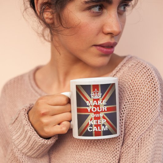 Calm Template behalten - Vintage Union Jack Kaffee Kaffeetasse