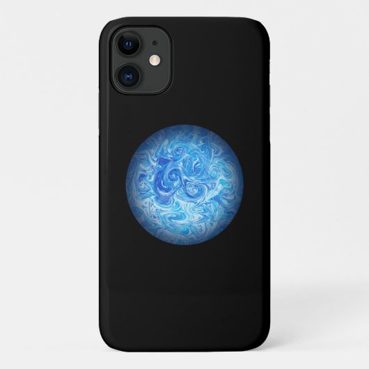 Calm Tide Fluid Art Phone Case iPhone 11 (Rückseite)
