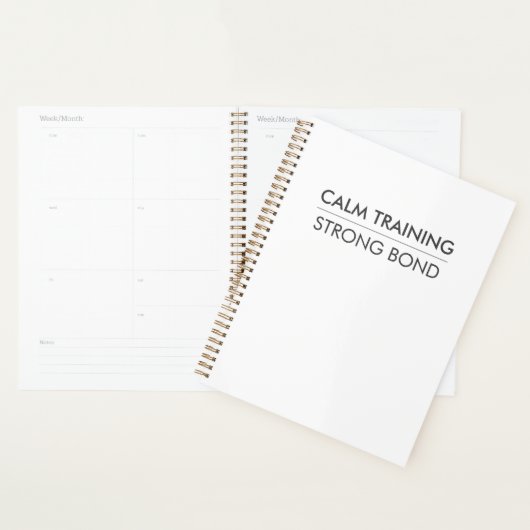 CALM TRAINING STRONG BOND – Minimal Dog Training Planer (Anzeige)
