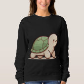 Calm Turtle – Take It Slow and Stay Cool Sweatshirt (Vorderseite)