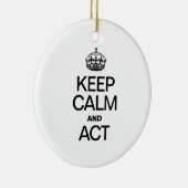 CALM UND ACT behalten Keramikornament (Rechts)