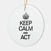 CALM UND ACT behalten Keramikornament (Links)