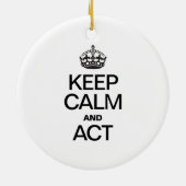 CALM UND ACT behalten Keramikornament (Hinten)