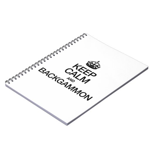 CALM UND BACKGAMMON behalten Notizblock (Linke Seite)