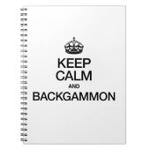 CALM UND BACKGAMMON behalten Notizblock (Vorderseite)