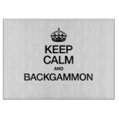 CALM UND BACKGAMMON behalten Schneidebrett (Vorderseite)