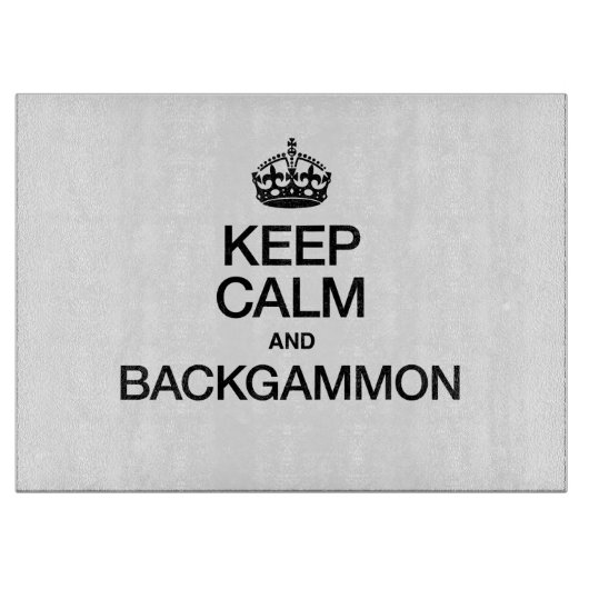 CALM UND BACKGAMMON behalten Schneidebrett (Vorderseite)