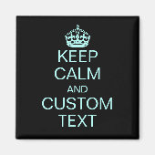 Calm und [Benutzerdefinierter Text] behalten Magnet (Vorne)