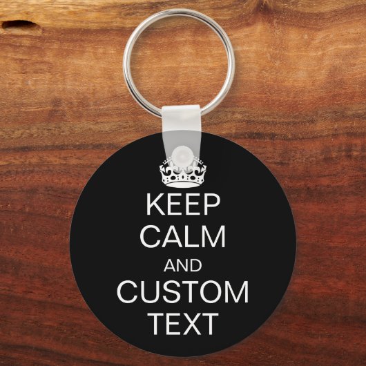 Calm und [Benutzerdefinierter Text] behalten Schlüsselanhänger (Vorderseite)