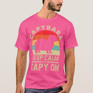 Calm und Capy auf Capybara behalten T-Shirt