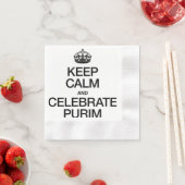 CALM UND CELEBRATE PURIM behalten Serviette (Beispiel)