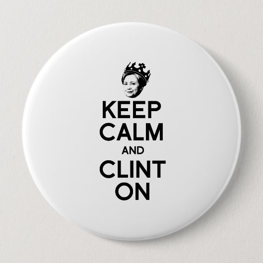 CALM UND CLINT ON BEHALTEN — BUTTON (Vorderseite)