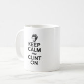 CALM UND CLINT ON BEHALTEN — KAFFEETASSE (Vorderseite Links)