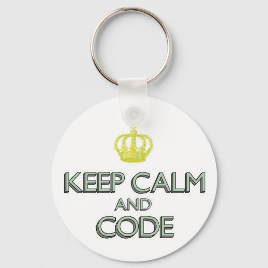 Calm und Code behalten Schlüsselanhänger (Vorderseite)