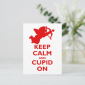 Calm und Cupid On behalten Postkarte (Stehend Vorderseite)