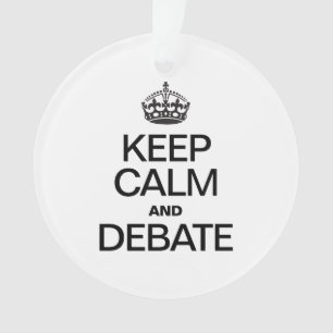 CALM UND DEBATTE behalten Ornament