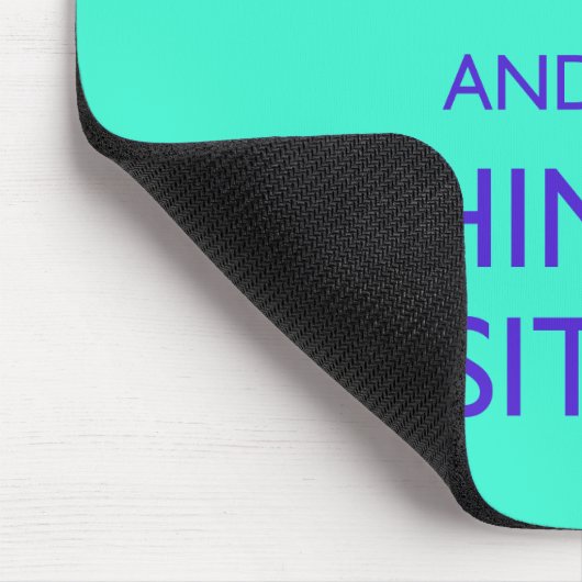 CALM UND DENKPOSITIV behalten Mousepad (Ecke)