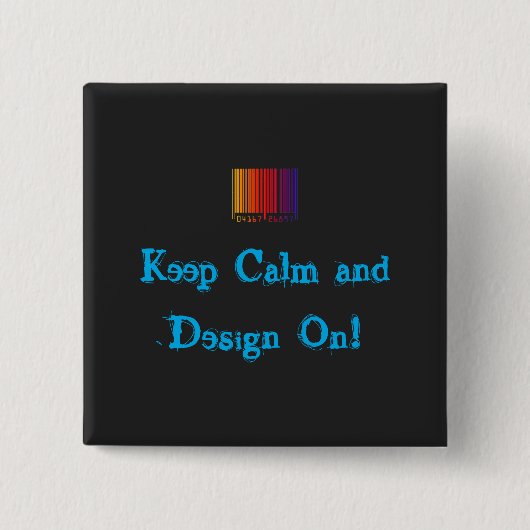 Calm und Design auf Personalizable behalten Button (Vorderseite)