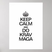 CALM UND DO KRAV MAGA behalten Poster (Vorne)