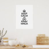 CALM UND DO KRAV MAGA behalten Poster (Küche)