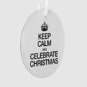 CALM- UND FEIERCHRISTMAS behalten Ornament (Vorderseite)