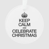 CALM- UND FEIERCHRISTMAS behalten Ornament (Vorderseite)